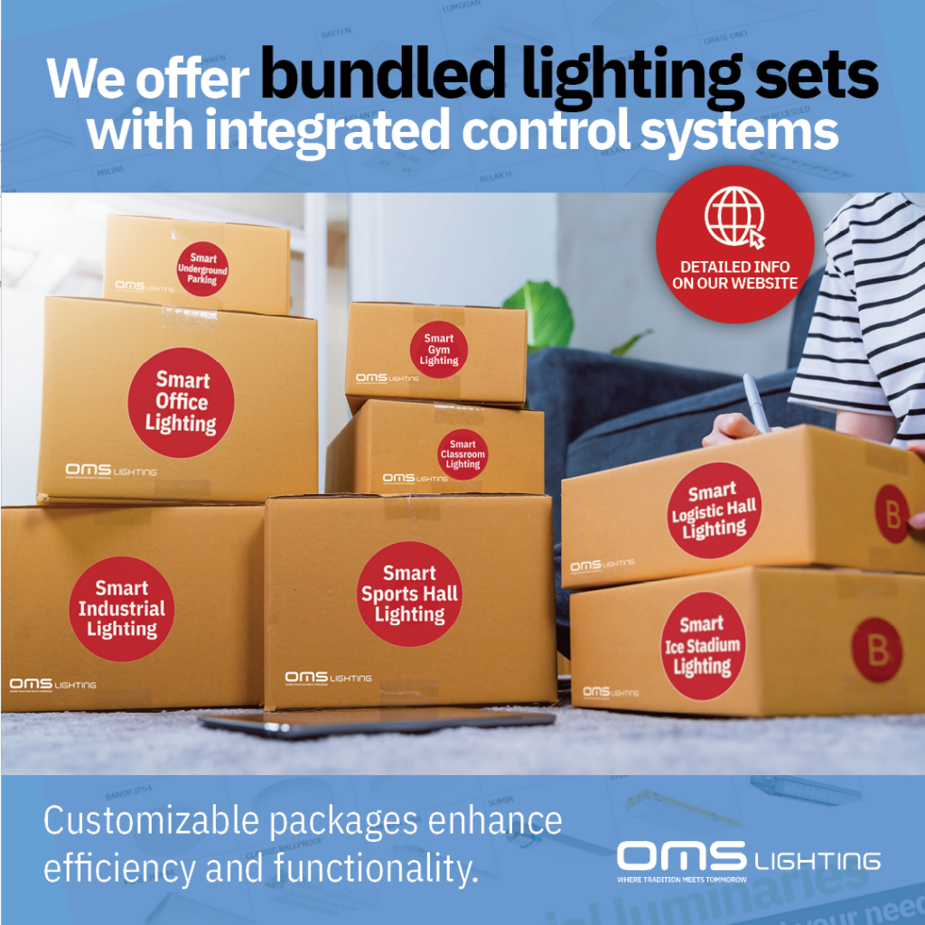 We offer bundled lighting sets with integrated control systems – OMS a.s.